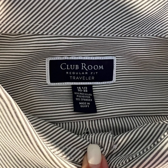 Club Room Men's Gray Dress Shirt - Picture 5 of 5